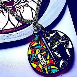 Wednesday Addams Best Friends Double Necklace Pair